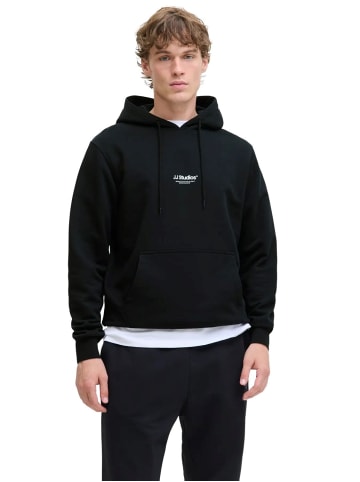 Jack & Jones Sweatshirt JJESOHO SWEAT HOOD in Schwarz