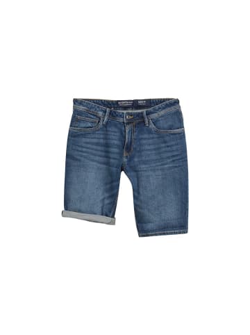 TOM TAILOR Denim Short in used dark stone blue denim
