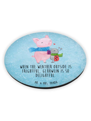 Mr. & Mrs. Panda magnet Glühschwein Smörle mit Spruch in Eisblau