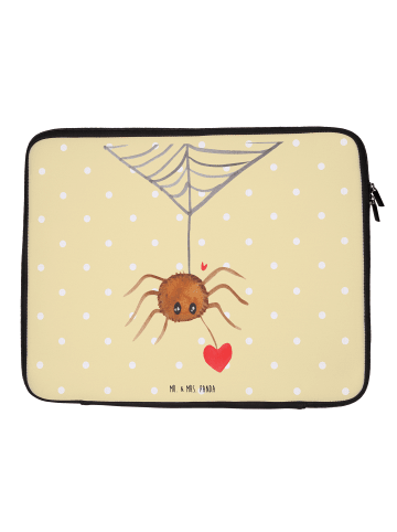 Mr. & Mrs. Panda Laptoptasche Spinne Agathe Liebe ohne Spruch in Gelb Pastell