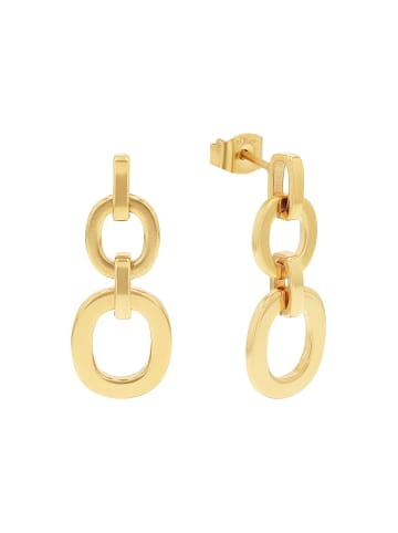 s.Oliver Ohrhänger Edelstahl, IP Gold in Gold