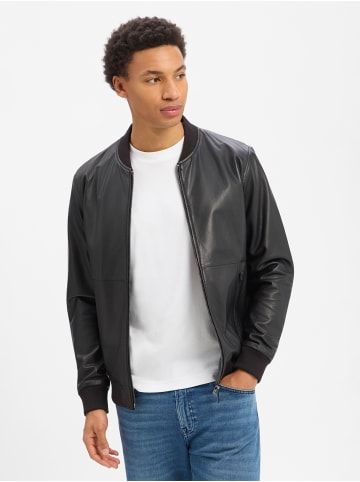 Bugatti Lederjacke in schwarz