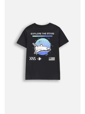 Coccodrillo T-shirt mit kurzen Ärmeln in schwarz