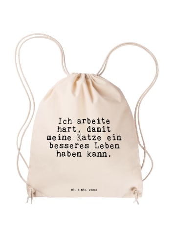 Mr. & Mrs. Panda gymnastiktasche Ich arbeite hart, damit... mit ... in Creme
