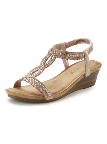 Vivance by Lascana Sandalette in roségoldfarben