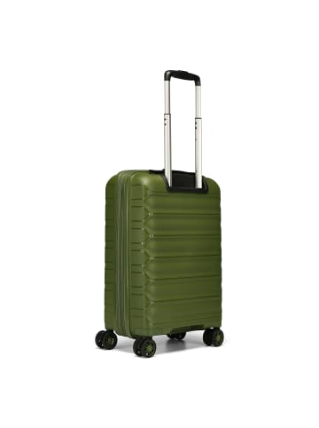 D&N Travel Line 4700 4 Rollen Kabinentrolley 55 cm mit Dehnfalte in olive green