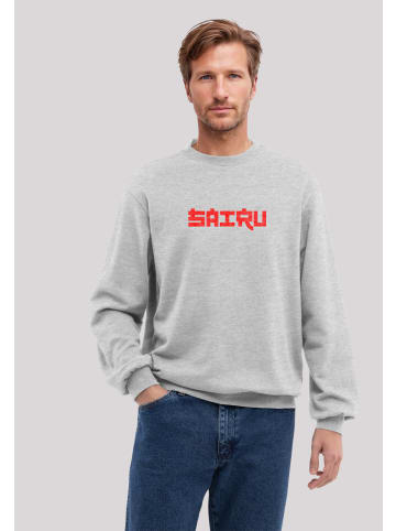 F4NT4STIC Sweatshirt Koi Fish Japan Streetstyle in grau meliert