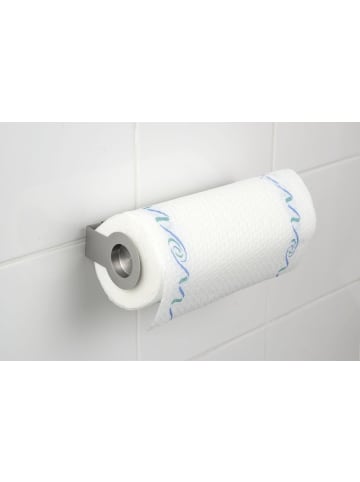 Wenko Universal Küchenrollenhalter Cerri, Edelstahl in Silbern, 6 x 9 cm