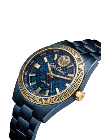 Carlo Colucci Dreizeiger Quarz Dottori in Blau