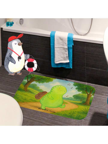 Mr. & Mrs. Panda Badteppich Schildkröte Pfeifen Design ohne Spruch in Weiß