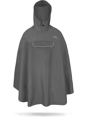 Normani Outdoor Sports Unisex Regenponcho wasserdicht Cherrapunji in Anthrazit