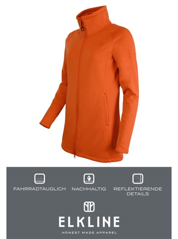 elkline Fleecejacke Stretch Out in mandarin