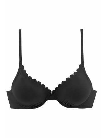 LASCANA Bügel-Bikini-Top in schwarz