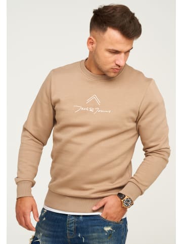 Jack & Jones Sweatshirt - LABO SWEAT CREW NECK Pullover in Dune