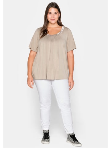 sheego Shirt in beige