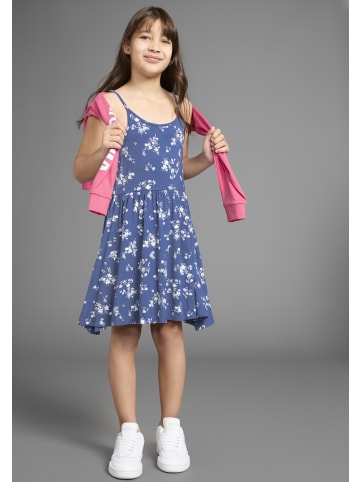 Kidsworld Jerseykleid in blau geblümt
