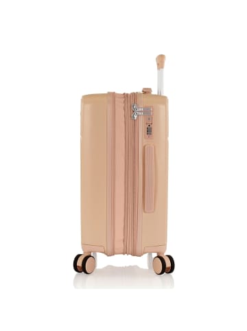 Heys Pastel 4 Rollen Kabinentrolley S 53 cm mit Dehnfalte nude