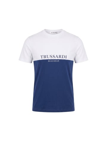Trussardi Beachwear Blau Baumwolle Herren T-Shirt