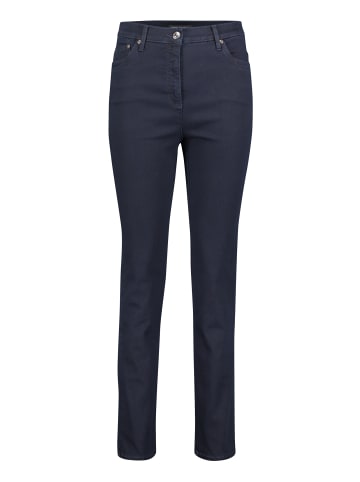 Betty Barclay Stretch-Hose mit hohem Bund in Dark Blue Denim