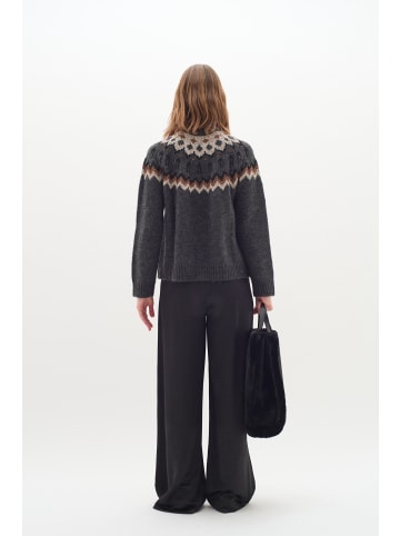 InWear TeylorIW Fair Isle pullover Relaxed fit in Dark Grey Fair Isle