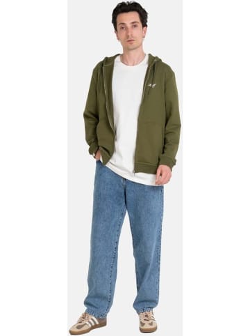 Reell Hoodie "Staple Terry Zip Hoodie" in Grün