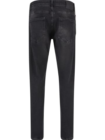 2Y Premium Tapered Jeans in black