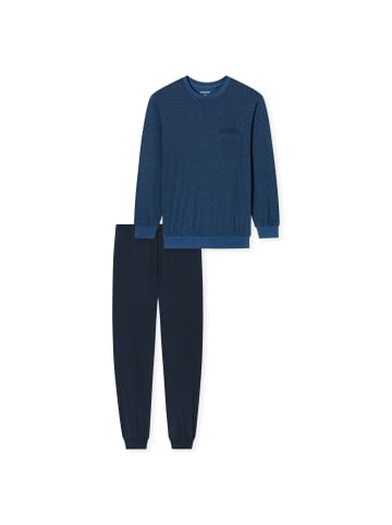 Schiesser Pyjama in Blau