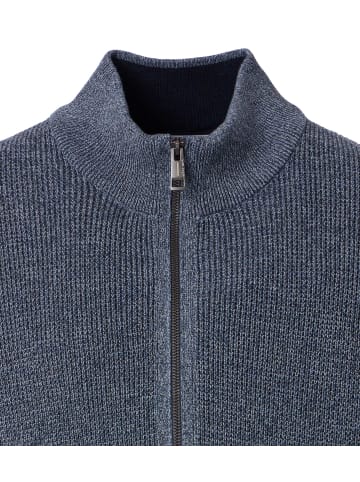 CASAMODA Strickjacke in graues Mittelblau