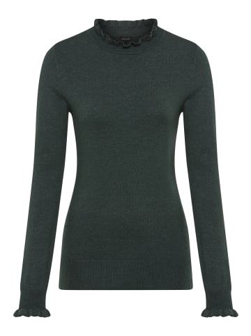 Laura Scott Stehkragenpullover in dunkelgrün