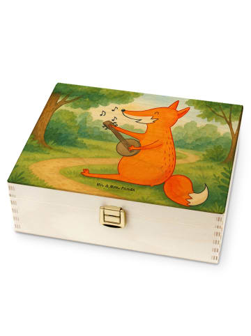 Mr. & Mrs. Panda Teedose Fuchs Gitarre Design ohne Spruch in Weiß