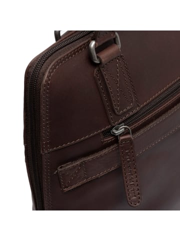 The Chesterfield Brand Belgrado Schultertasche Leder 32 cm Laptopfach brown