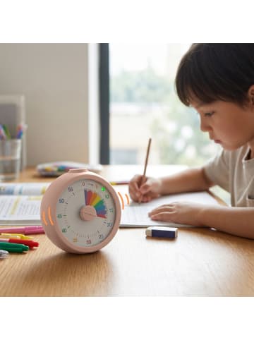 relaxdays Visueller Timer "Regenbogen" in Rosa