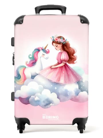 MuchoWow Suitcase, Koffer, Reisekoffer Einhorn Prinzessin