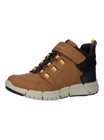 Geox Stiefelette in Braun/Gelb