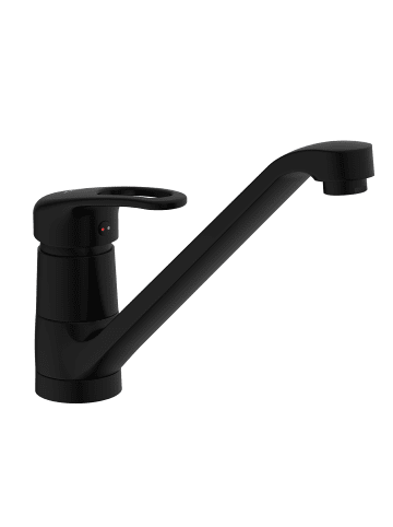 Franz Joseph Schütte GRANDE Spültischarmatur, Schwarz matt