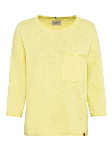 Camel Active Leichter Strickpullover im Oversized Fit in Limoncello