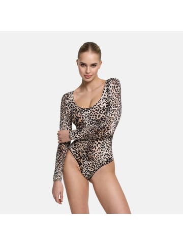 CFAB Figurformender Body mit Slip in Leopard