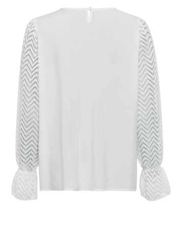 Marc Aurel Langarmbluse für Damen in weiß