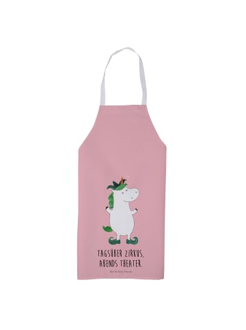 Mr. & Mrs. Panda Schürze Einhorn Joker mit Spruch in Rot Pastell
