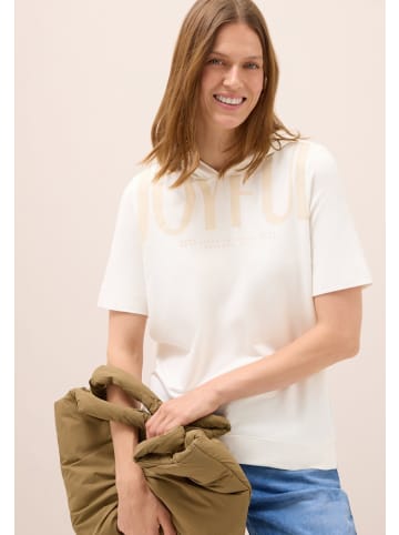 Cecil Kapuzenshirt mit Wording in Weiß