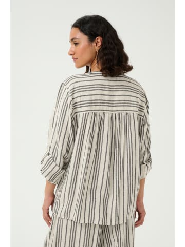 Kaffe Langarm-Bluse KAmilia Regular fit in Moonstruck / Black Stripe