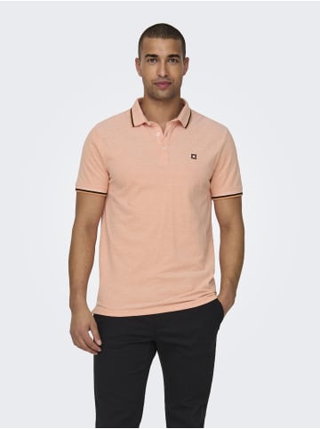 ONLY & SONS Polo in Muskmelon