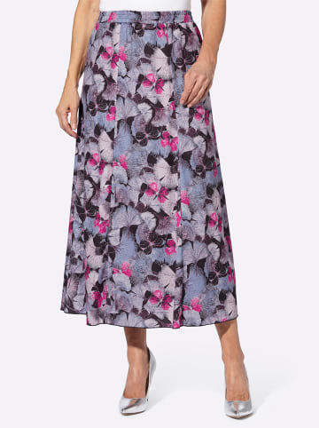 Sieh an! Rock in traube-fuchsia-bedruckt