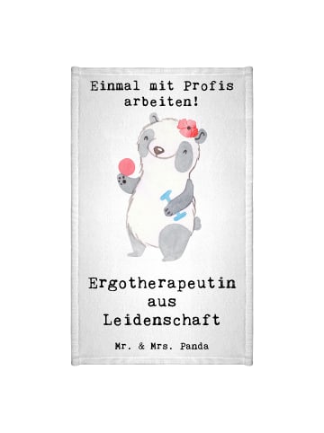 Mr. & Mrs. Panda Gästehandtücher Ergotherapeutin Leidenschaft mi... in Weiß