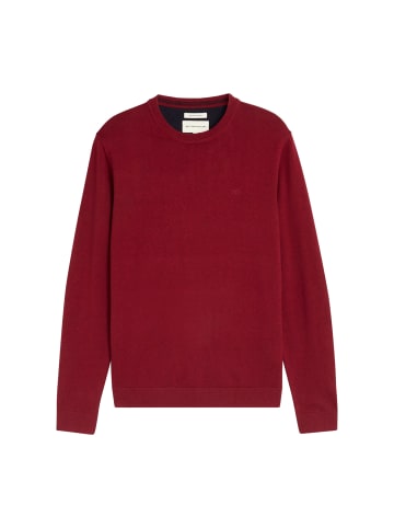Tom Tailor Pullover in dunkelrot-meliert