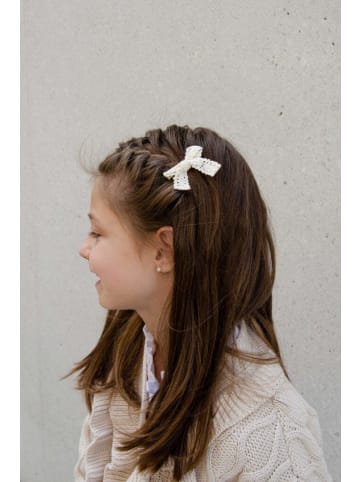 leevje Haarspangen Lace Clips' in white