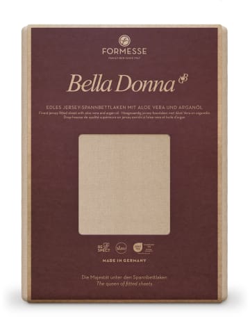Formesse Spannbettlaken Bella Donna Jersey in Champignon