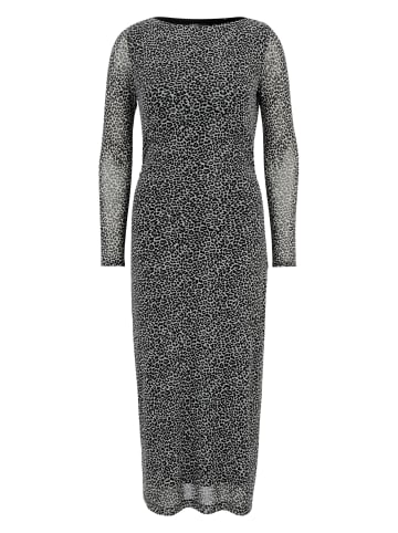 Zero  Maxikleid mit Leoprint in GreyBlack