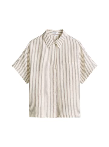 Marc O'Polo Leinenbluse regular in Medium Brown
