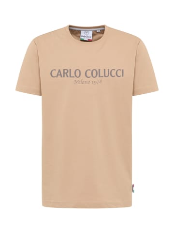 Carlo Colucci T-Shirt di Comun in Creme